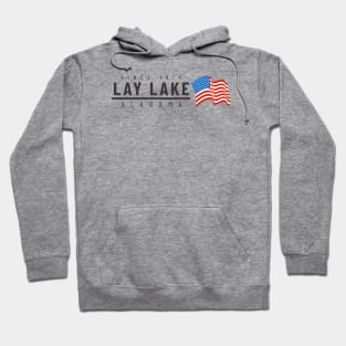 Lay Lake USA - dark text Hoodie